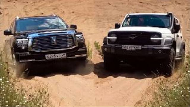 坦克300沙地越野对比坦克500，遇到一个陡坡，才知道差距有多大？