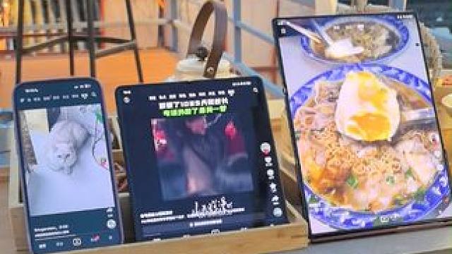 三折叠：怎么折都好看；果子16：大师，我太想进步了~#华为三折叠手机 #三折叠怎么折都有面 #真香警