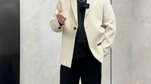 #胖男生穿搭  #气质轻熟风  #休闲西装  #穿出高级感