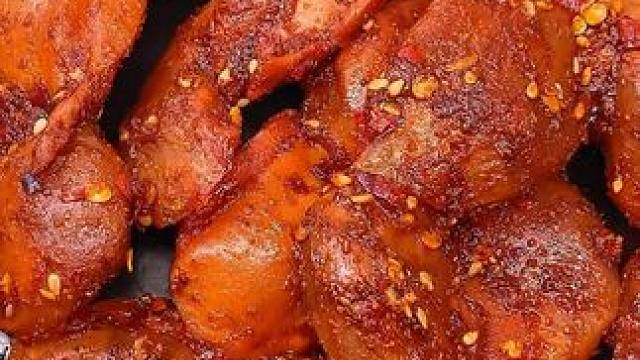 不得不说湖南的香辣卤鸭胗是真的好吃，又香又辣特别过瘾，太上头了#好吃到停不下来 #零食推荐 #无辣不