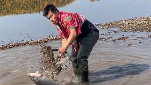 #户外捕鱼 #好大一条鱼