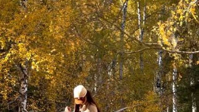 秋风落叶已深秋#禾木村的秋天美得像一幅油画 #旅行推荐官 #我的阿勒泰#禾木村