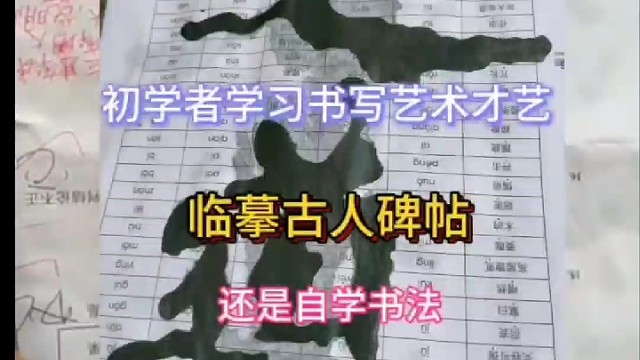 初学者学书写艺术才艺 临摹古人还是自学书法 ？