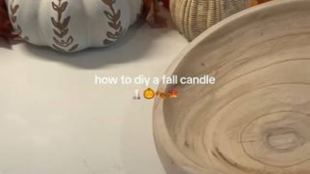 外国小姐姐沉浸式做秋季蜡烛 #助眠解压 #强迫症治愈系 #极度舒适 #解压