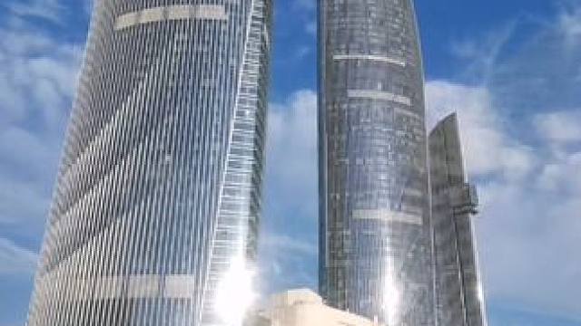 美丽的双子塔！#双子塔 #地标建筑 #厦门风景。