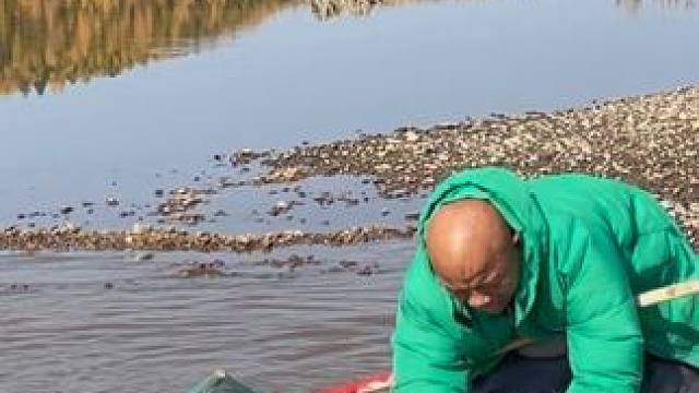 #户外捕鱼 #好大一条鱼