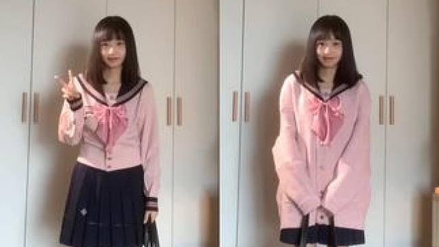 抚蝶女子你别太美！ 从去年穿到现在还是很喜欢的水手服
#jk日常 #甜妹 #日系 #jk