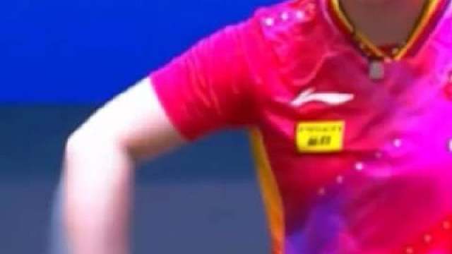 没关系，这场感受下比赛，下场再来，加油莎莎喜欢的是孙颖莎，不论输赢的孙颖莎