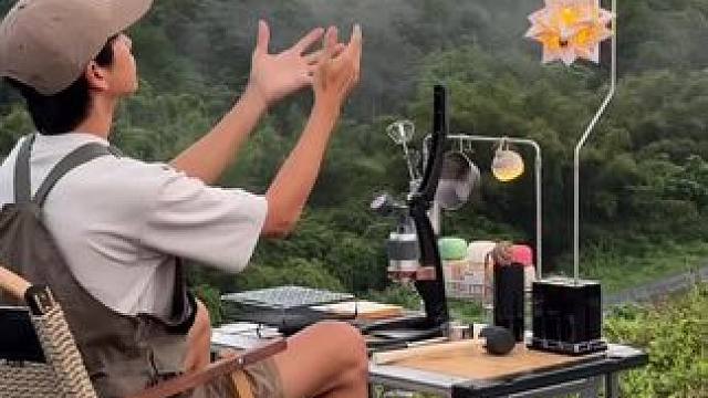 露营生椰甜点配咖啡 #露营报告