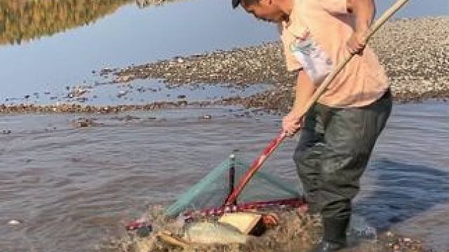 #户外捕鱼 #好大一条鱼