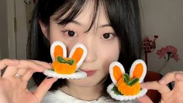 可爱简单万圣节南瓜兔发夹教程奉上！#手工diy #一起做手工 #扭扭棒的100种玩法