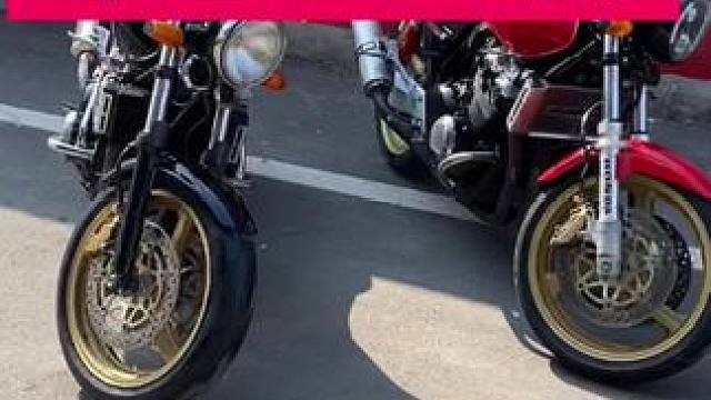 今天给大家带来两台本田CB400，为啥20年的车了车况还是那么精品！ #微山湖文武机车俱乐部 #本田