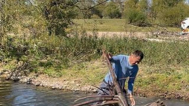 #户外捕鱼 #好大一条鱼