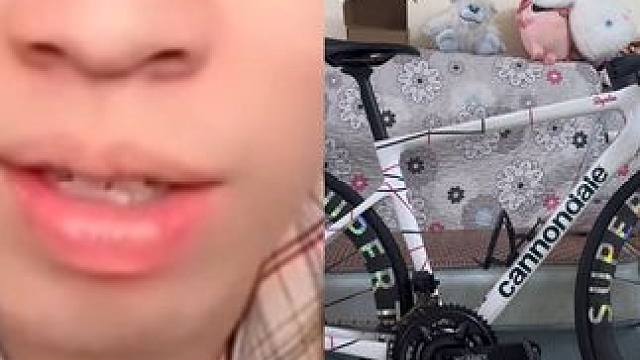 感谢听泉大哥的鉴定。 #cannondale超六 #superteam轮组 #火蜘蛛sf500一体把