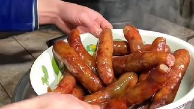 视频同款 农家腊肠，不含淀粉纯猪肉!正宗腊肠，真材实料，还不心动吗?