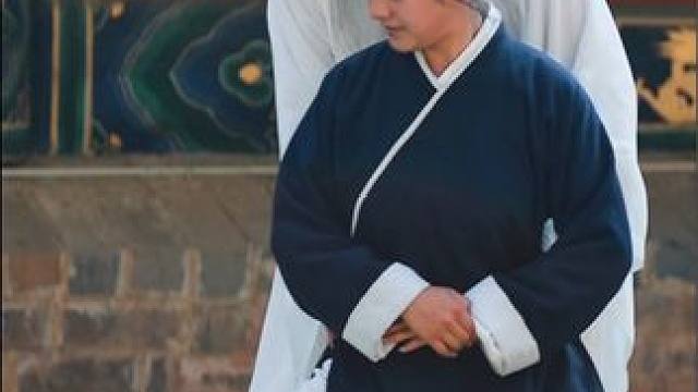 缘遇汪道长，亲自教了几招，看我是不是有模有样的？#道系青年 #练功 #修身修心修行 #修道 #太极