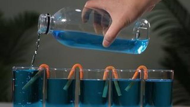 如何科学的放水，才会做到雨露均沾#物理启蒙 #科学小实验 #连通器原理 #放水能涨多少