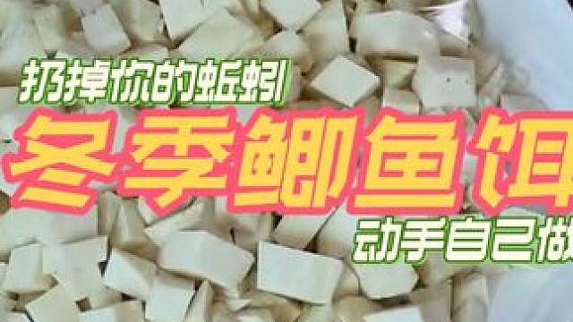 比蚯蚓红虫好用的冬季鲫鱼饵，你一定要尝试哦！ #鱼饵制作 #饵料 #秘制饵料 #自制饵料 #钓鱼饵料
