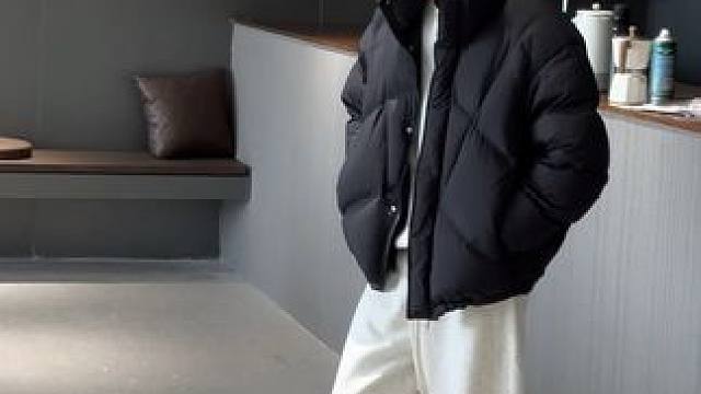 降温前的第一件羽绒服 #男生穿搭