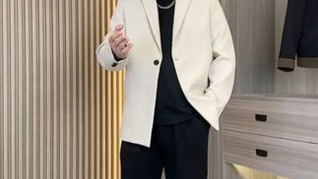 #胖男生穿搭  #显瘦穿搭  #轻熟风穿搭 #休闲西装