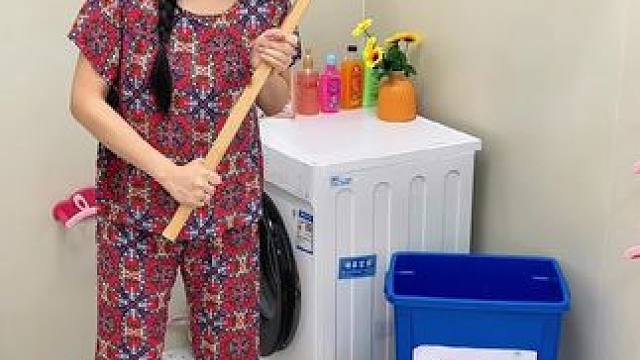 #兔耳脸盆架  可以收纳多个脸盆，家里的鞋刷都可以挂上去，还不占空间#免打孔  #小兔脸盆置物架