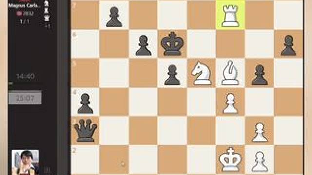 奥赛精彩瞬间之卡尔森又双叒叕弃后啦！！#国际象棋 #下棋的手法和技巧 #下棋 #儿童思维训练 #思维