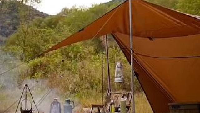 天幕这样搭，帅到没朋友 #露营报告