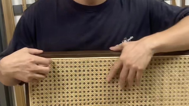 好物推荐#屏风隔断 #天然藤编柜门