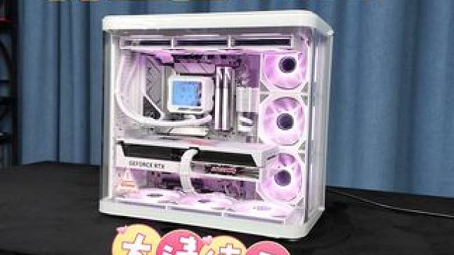 这乔思伯TK2在配上七彩虹渐变双色显卡看着就心动！ #diy电脑  #乔思伯TK2  #沉浸式装机 