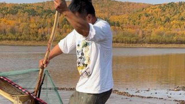 #户外捕鱼 #好大一条鱼