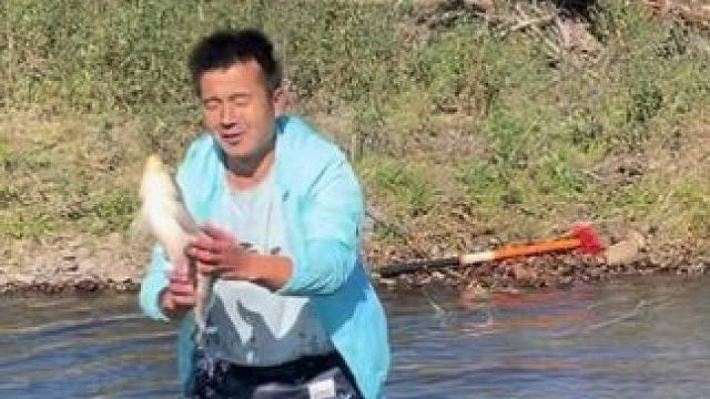 #户外捕鱼 #好大一条鱼