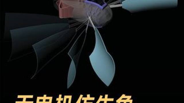 无电机仿生鱼，不用电池 无限续航 #仿生鱼  #水下机器人  #机器人  #人工智能  #科技