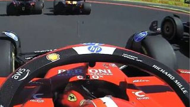 从第四到第一，只需一个弯！ #f1 #勒克莱尔 #法拉利