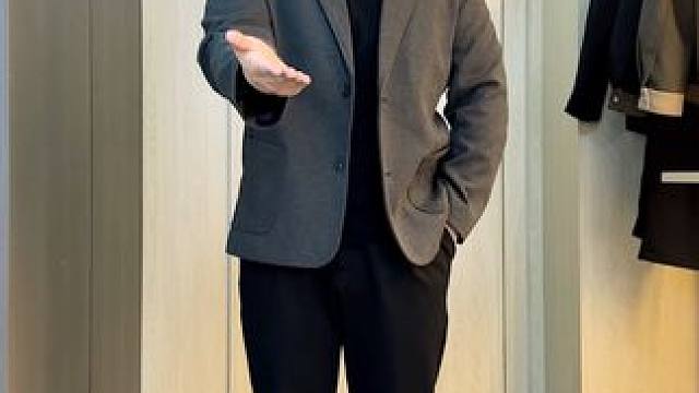 #胖男生穿搭  #轻熟穿搭  #毛呢西装  #穿出高级感