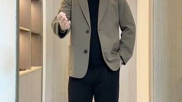 #胖男生穿搭  #轻熟穿搭  #毛呢西装  #穿出高级感