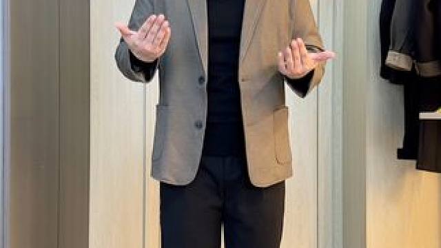 #胖男生穿搭   #显瘦裤子   #百搭裤子   #毛呢西裤