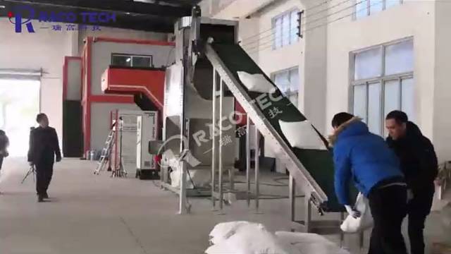 滚筒拆包机拆重钙粉