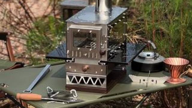 桌面地面皆可用的柴火炉 用料真的足#露营报告 #露营好装备报告 #靠谱露营装备