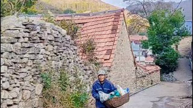 #农村生活 #老家在山区 #大美章丘官庄篇（1153）下白秋村，去坡里刨中药（拳参）的大哥。