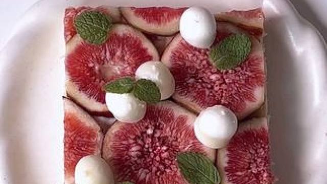 早餐volg｜无花果奶酪柚子吐司 #治愈系美食 #甜品治愈一切 #下午茶甜品 #美食治愈心情 #晒美