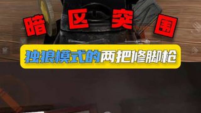 暗区突围：独狼模式的两把修脚枪 #暗区突围单排王者 #独狼模式来袭  #轻松入门暗区 #暗区新版本风