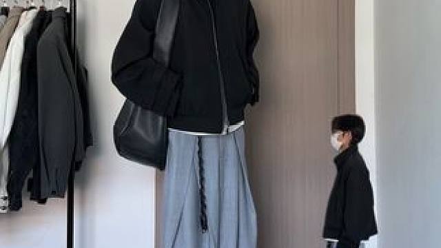 今年秋冬流行立领内搭与夹克搭配雅的很#cleanfit #会穿搭的男生有多加分 #ootd穿搭 #穿