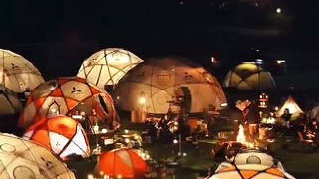 夜晚的球帐 #露营报告