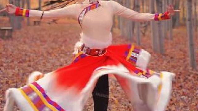 旋律欢快跳的人心情愉悦#跟着节奏嗨起来#民族舞蹈舞出民族特色 #藏族舞