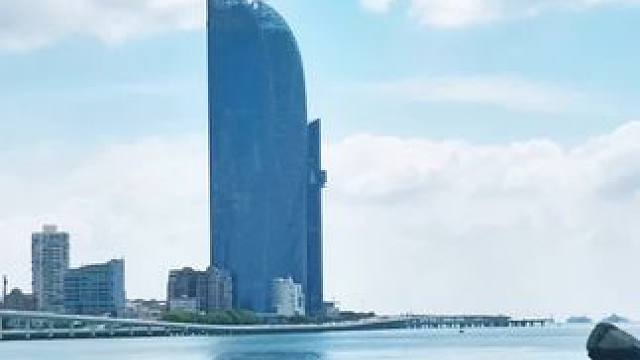 蓝天白云，碧海，风景多美丽！#厦门风景 #鼓浪屿 #手机摄影