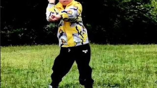 #调皮捣蛋的小家伙闪亮登场 #萌娃跟着音乐的节奏跳舞嗨起来你们喜欢吗