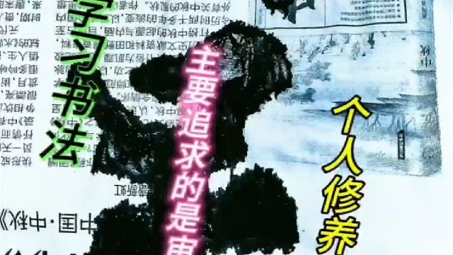 学书法是追求审美价值 文化传承和个人修养吗 ？