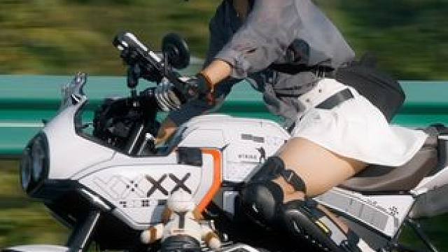 都是爱跑山的小姐姐#骊山追焦 #骊山大铁门 #机车女孩 #西安女骑 #该行为存在危险请勿模仿