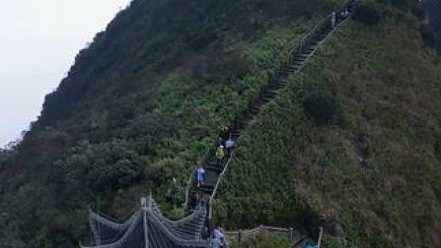 莽山好汉坡，爬上来的都是勇士！#莽山五指峰 #航拍莽山