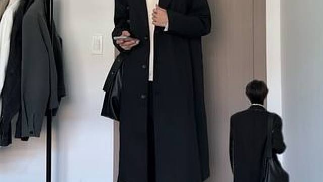 板板正正的一身黑白色系OOTD#cleanfit #秋冬氛围感 #会穿搭的男生有多加分 #ootd穿